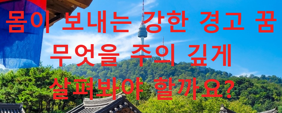 꿈과건강