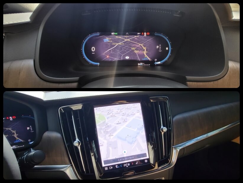 티맵이 내장된 센터페시아 / 계기판