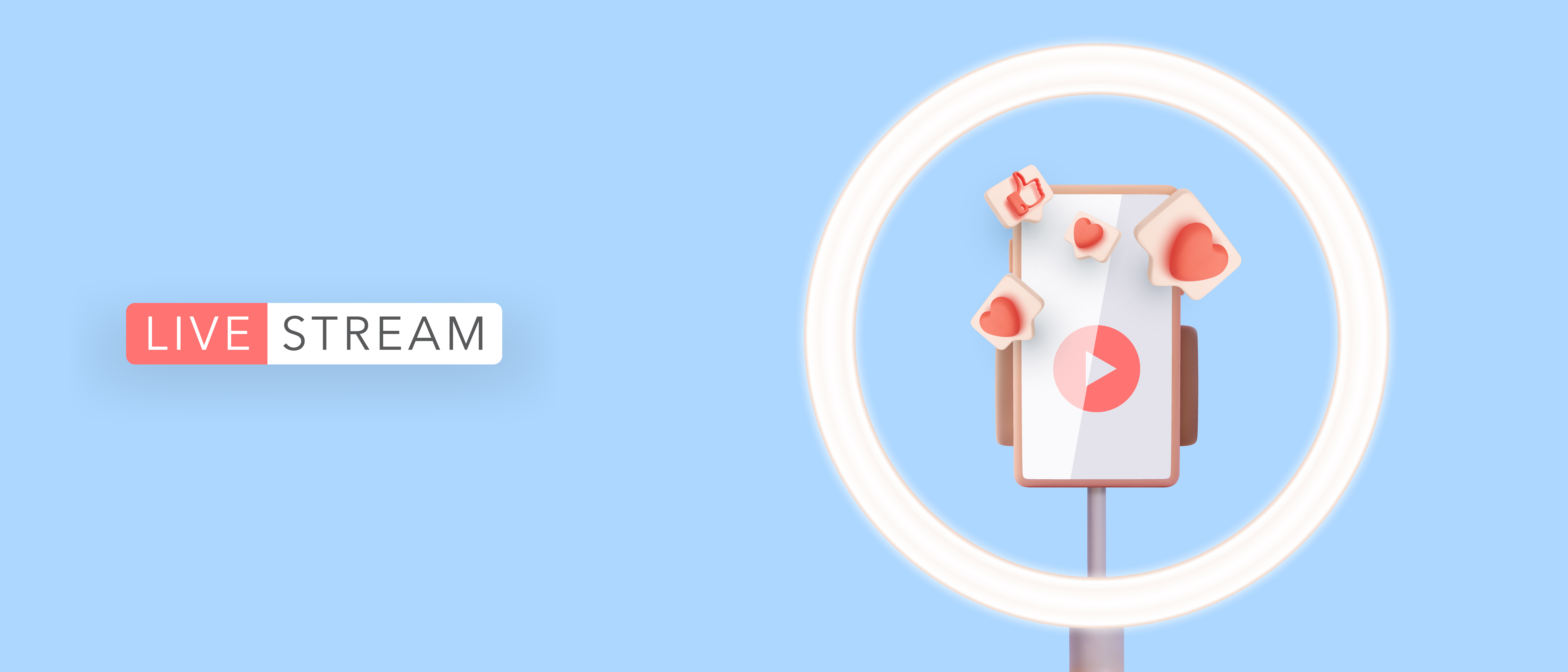 유튜브와 동영상 스트리밍을 상징하는 일러스트