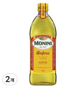 모니니 안포라 퓨어 올리브 오일, 1L, 2개