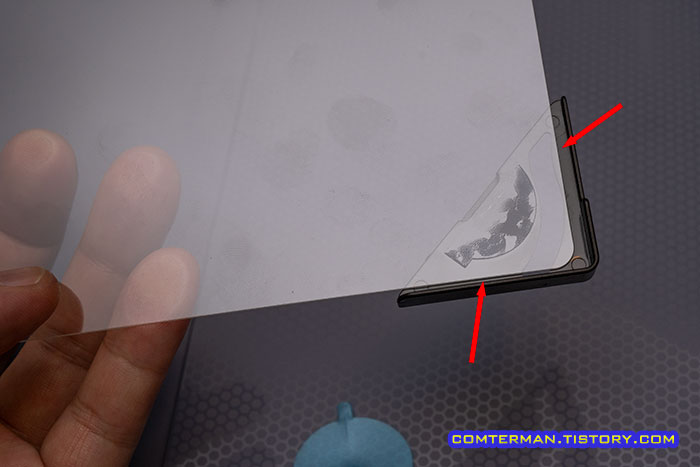 태블릿 부착틀 양면테이프