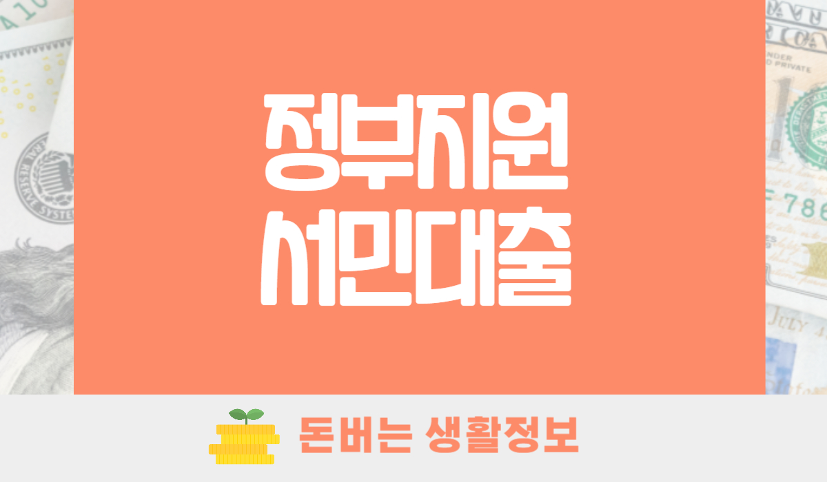 정부지원서민대출