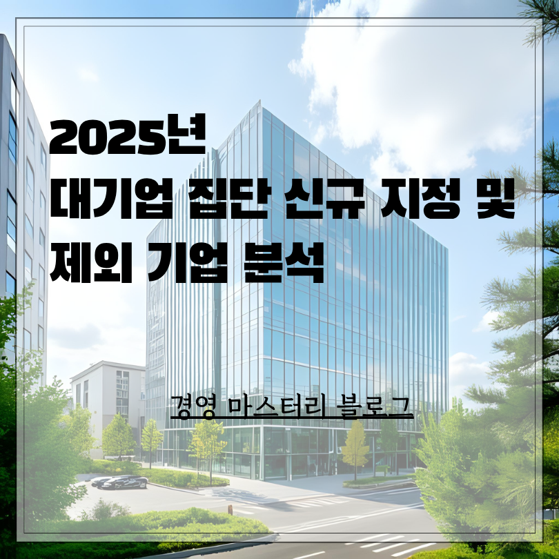 대기업 집단 신규 지정 및 제외 기업 분석