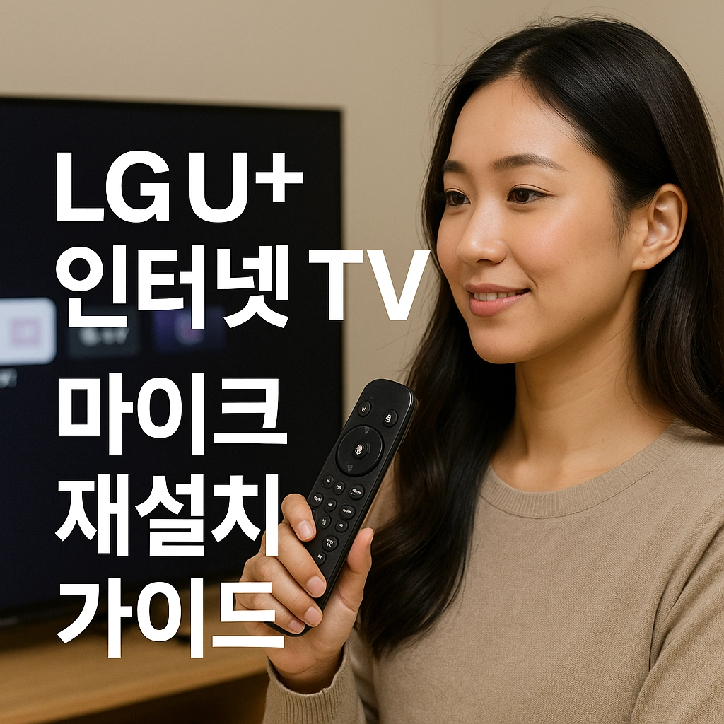 LG U+ 인터넷 TV 마이크 재설치 가이드