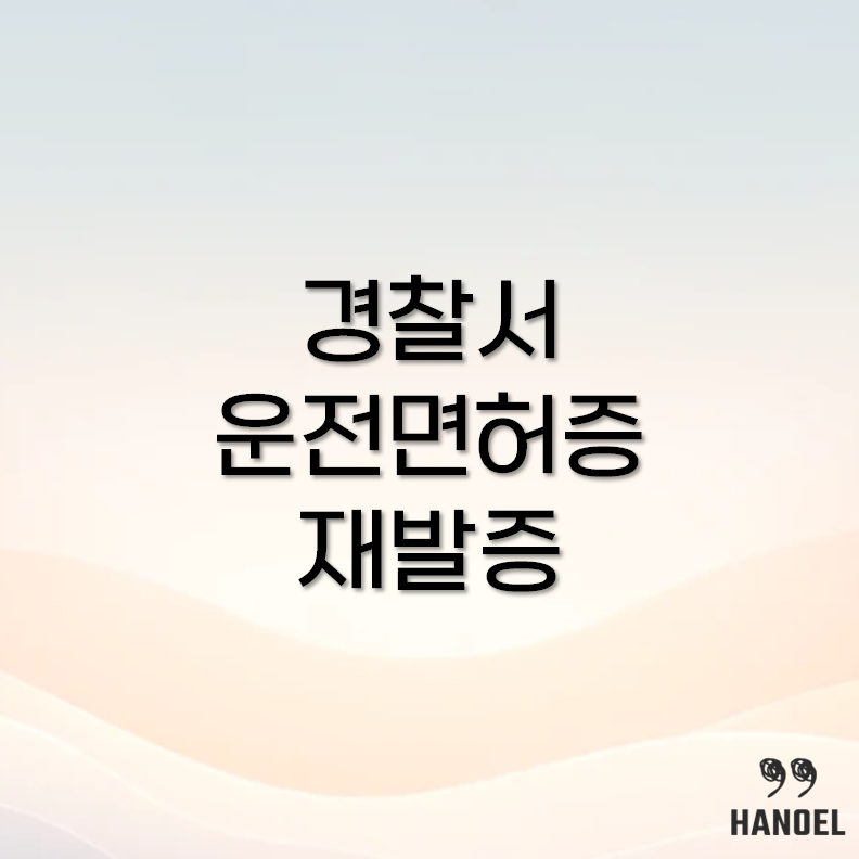 운전면허증 재발급