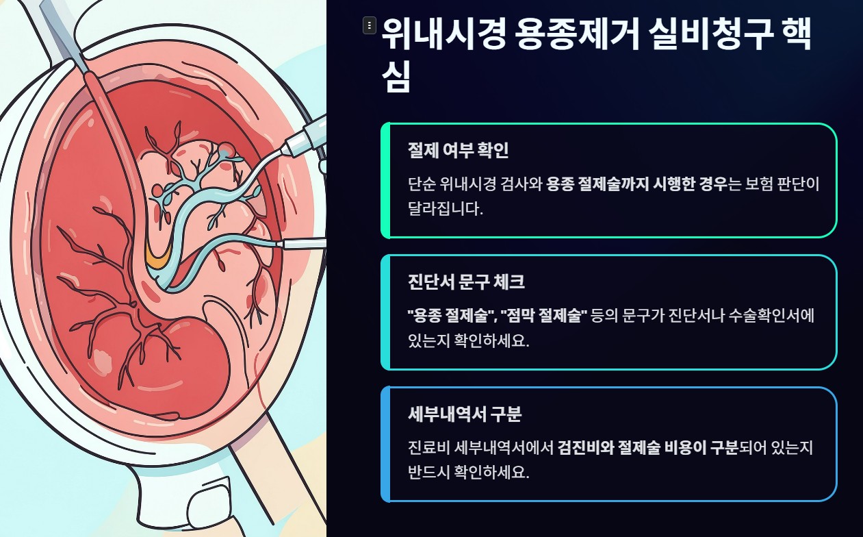 내시경 용종제거 실비청구