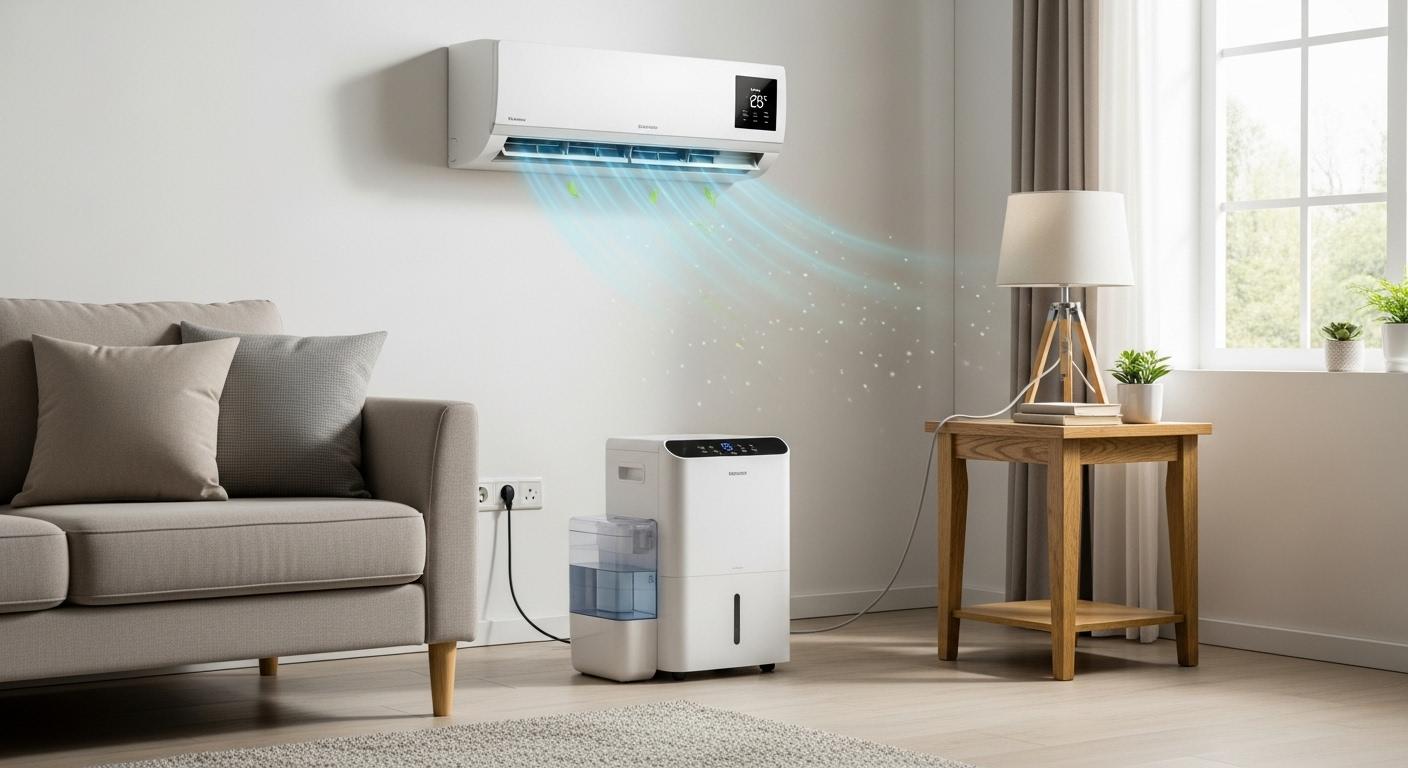 에어컨 제습기 동시