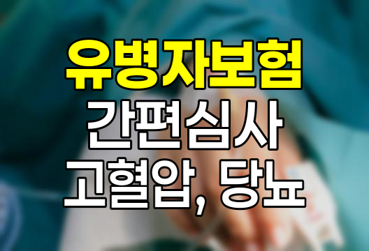 유병자 보험과 간편심사보험의 혜택과 특징