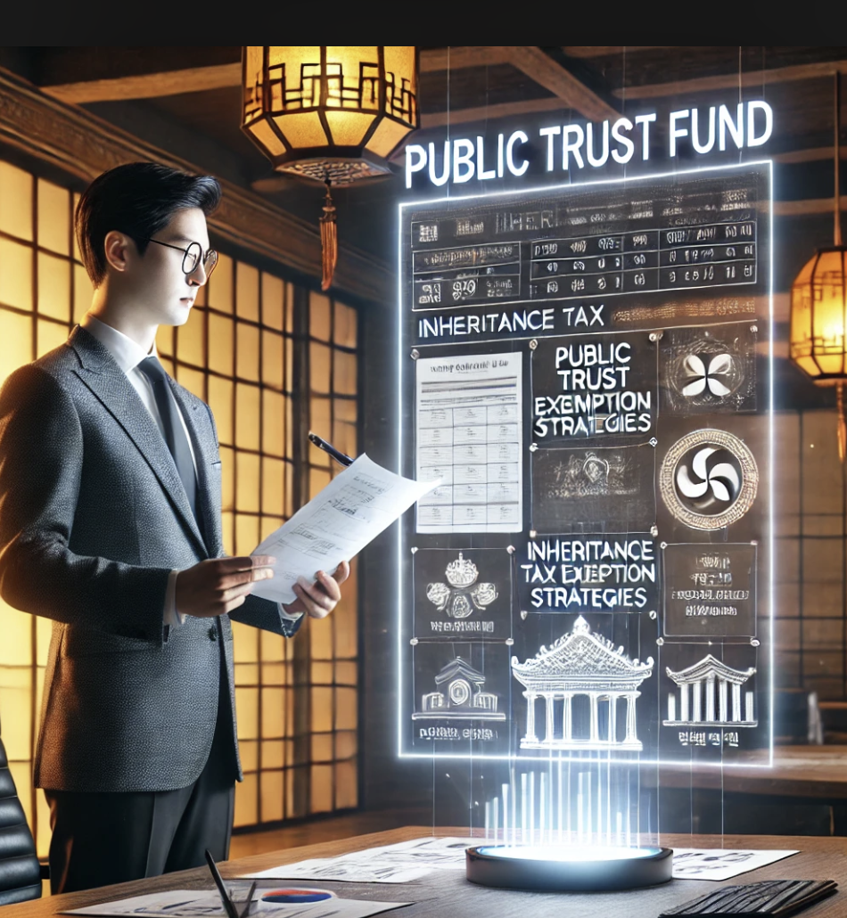 공익신탁 관련 문서를 강조한 장면