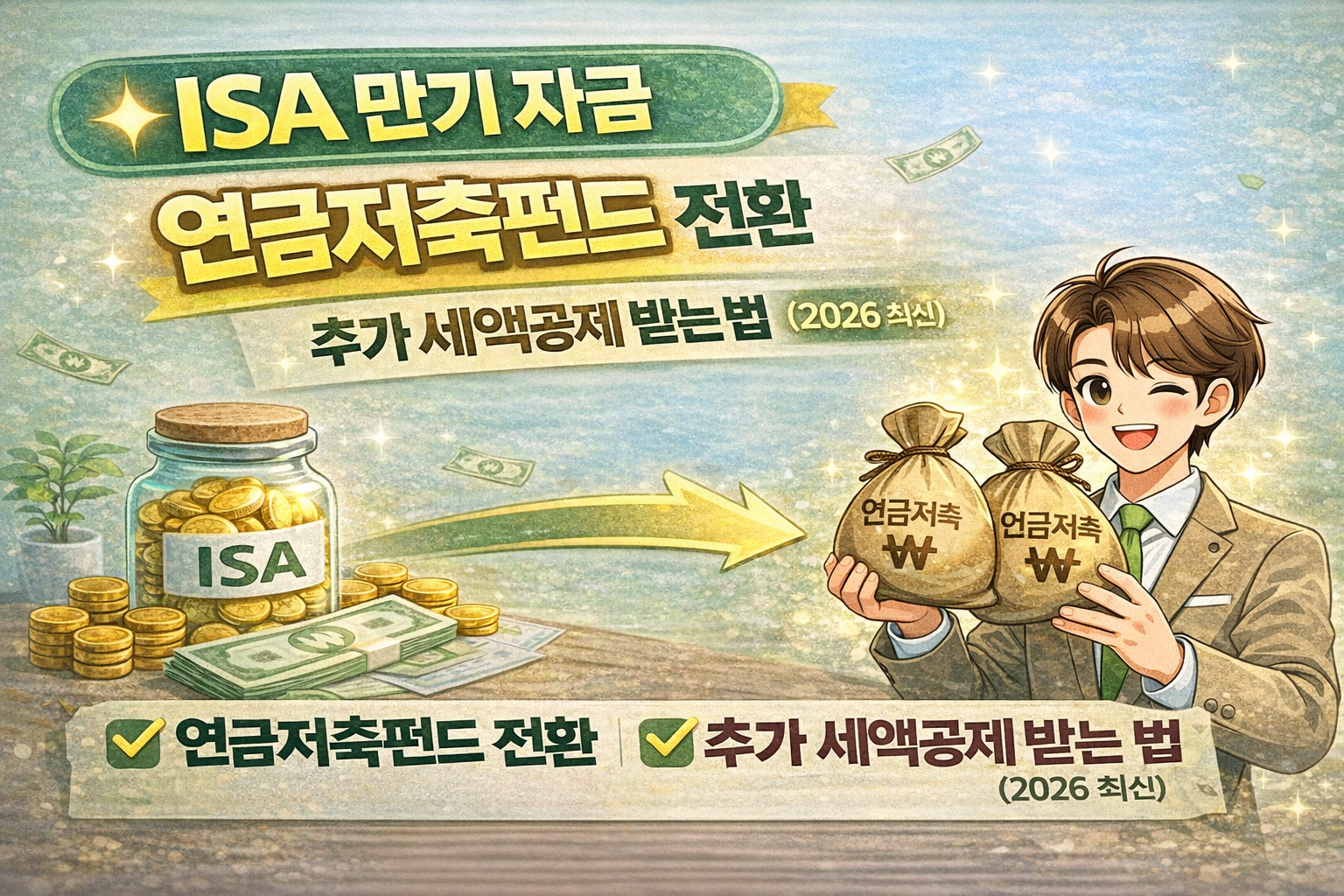 ISA 만기 자금 연금저축펀드 전환으로 추가 세액공제 받기