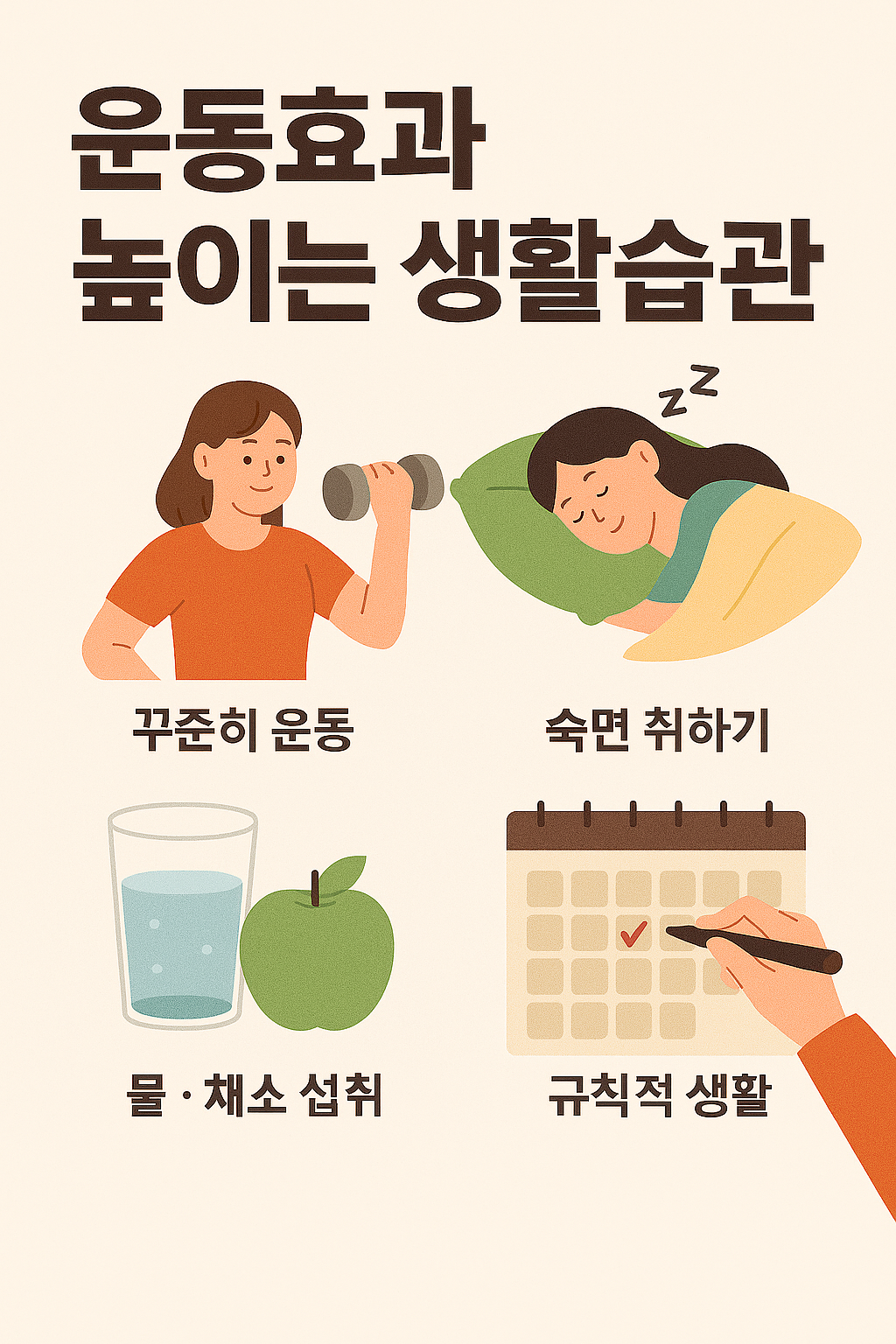 운동효과 높이는 생활습관