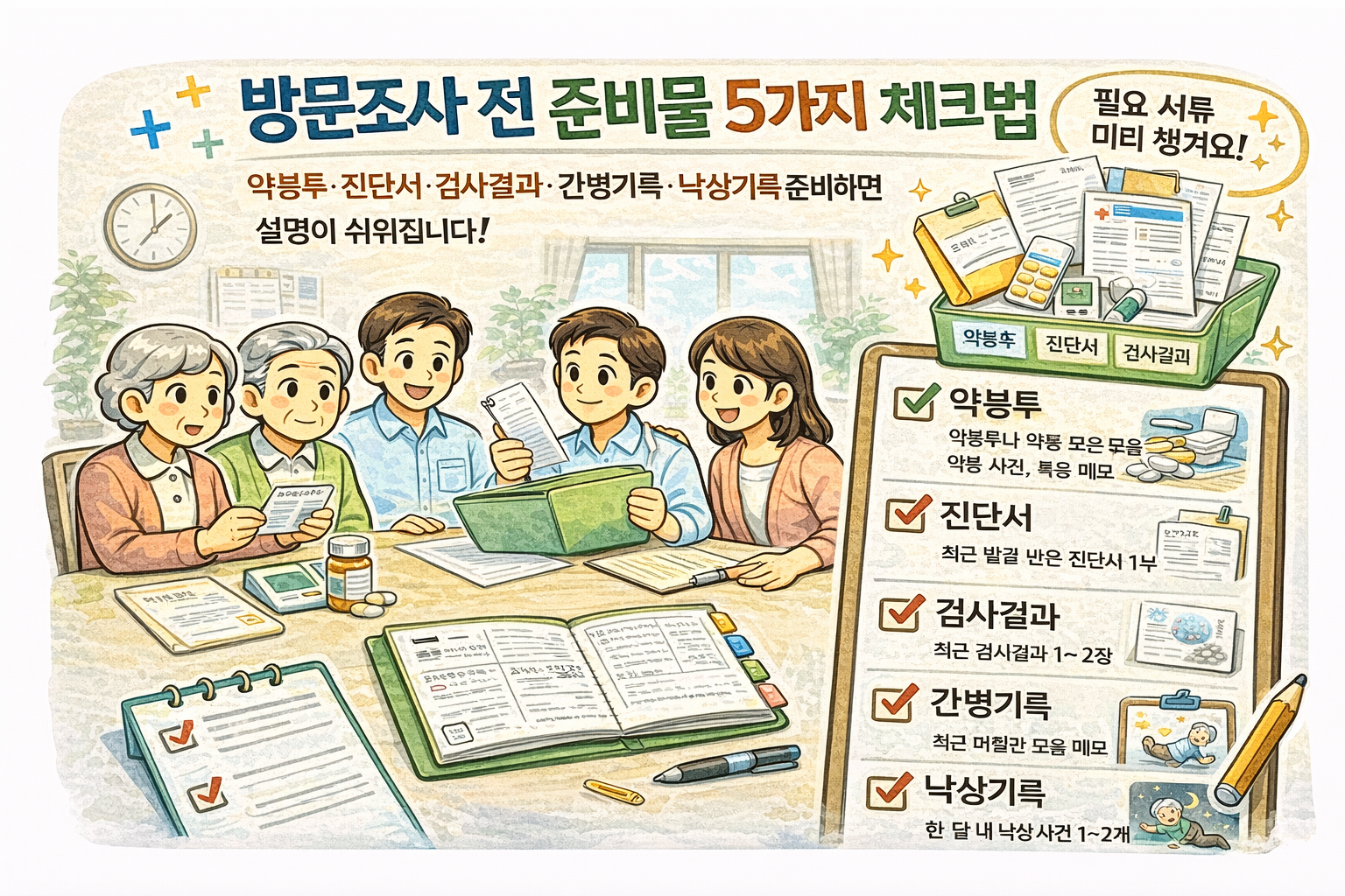 방문조사 전 준비물 5가지 준비 체크법