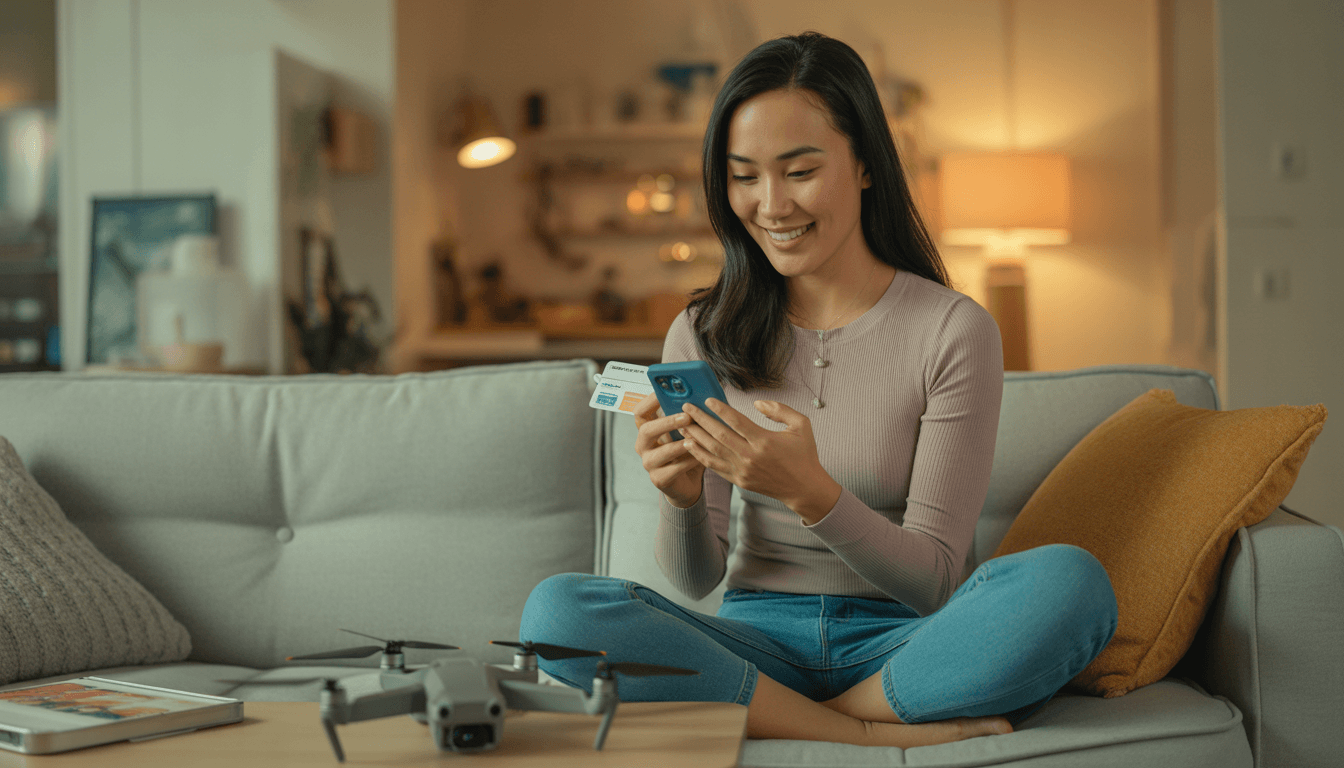 드론 부업 수익 입금 알림 집 소파 여성