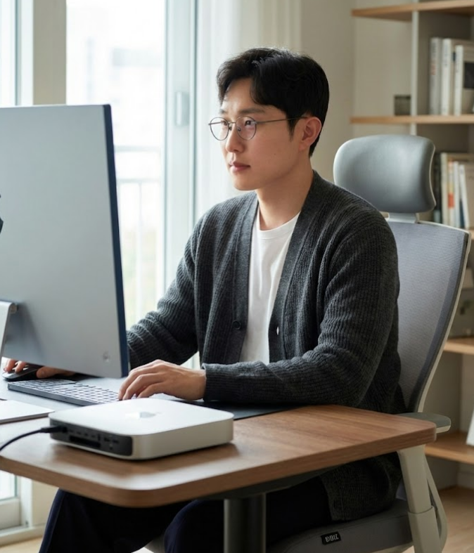 개발자 데스크 셋업 시디즈 T50