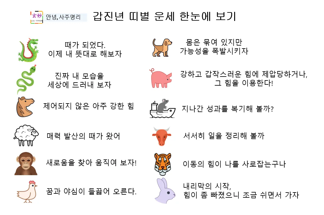 2025 띠별 운세 대박 띠 삼재띠 좋은 띠_7