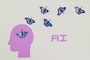 인공지능(AI)의 개념을 시각적으로 표현한 이미지