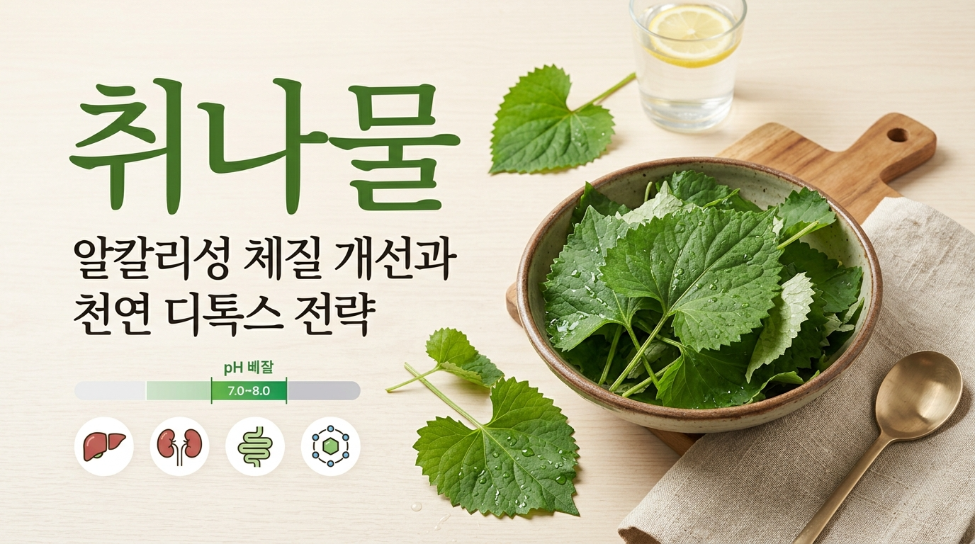 취나물: 알칼리성 체질 개선과 천연 디톡스 전략