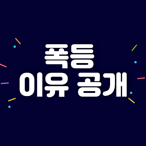 폭등 이유 공개