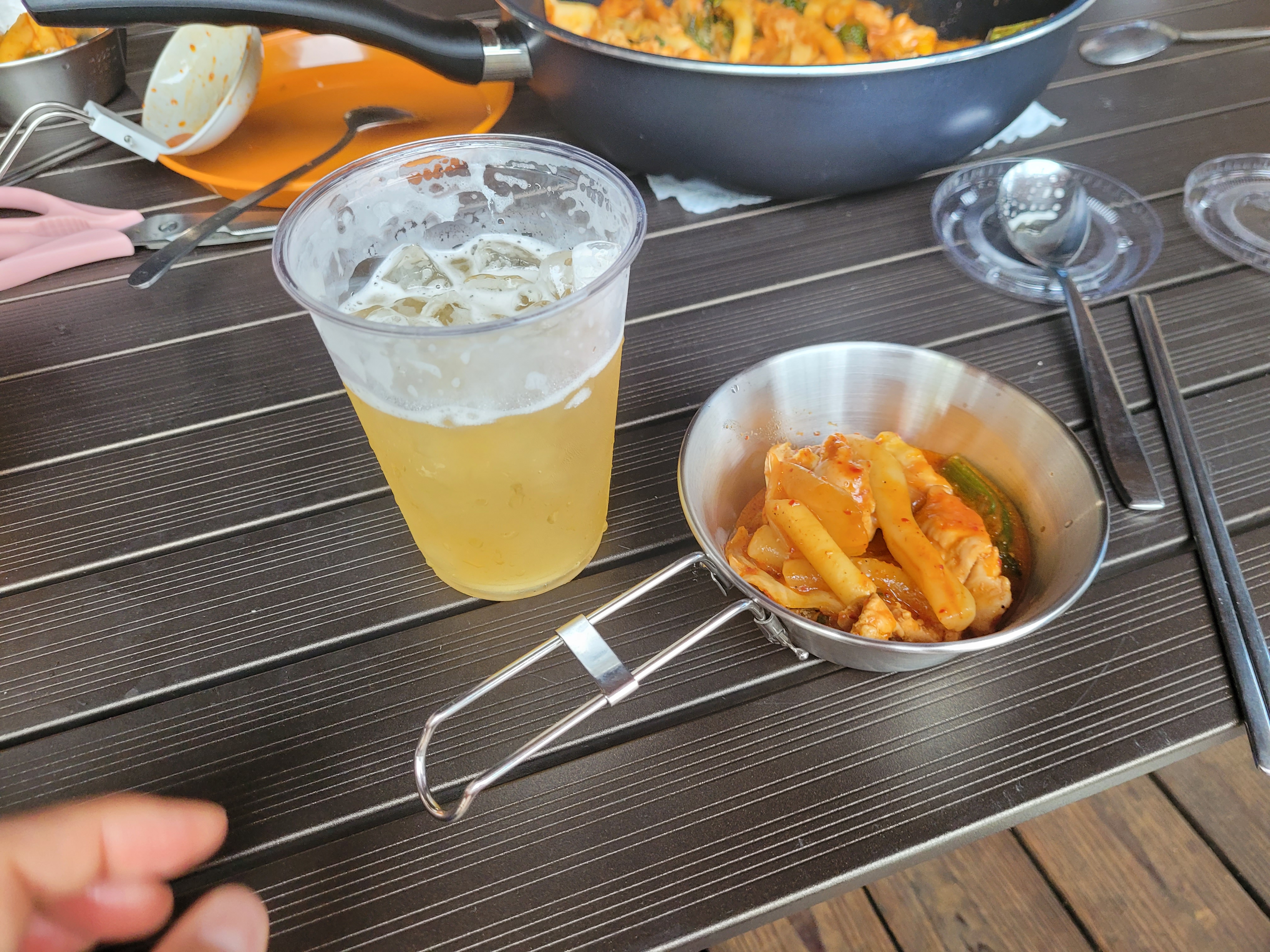 곰곰 눈꽃치즈 닭갈비 먹기