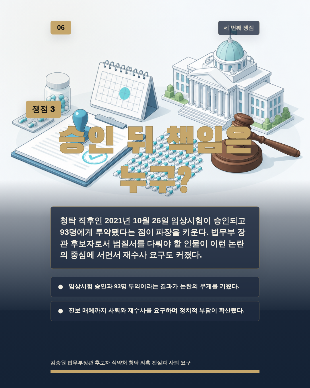 승인 뒤 책임은 누구?