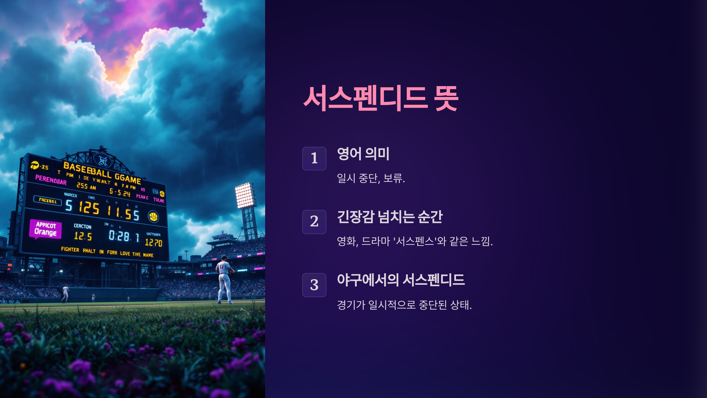 서스펜디드 뜻