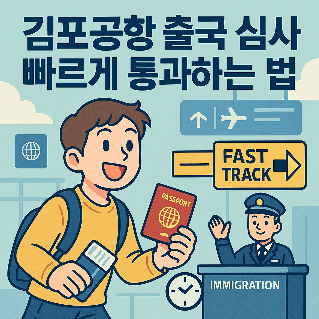 김포공항 출국 심사 빠르게 통과하는 법