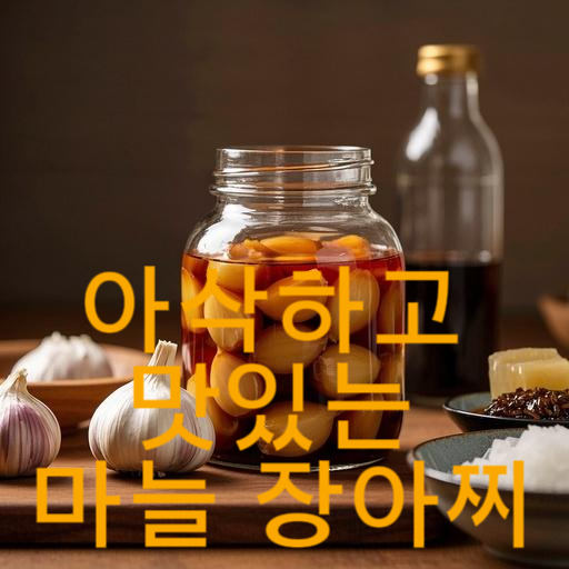 아삭하고 맛있는 마늘 장아찌