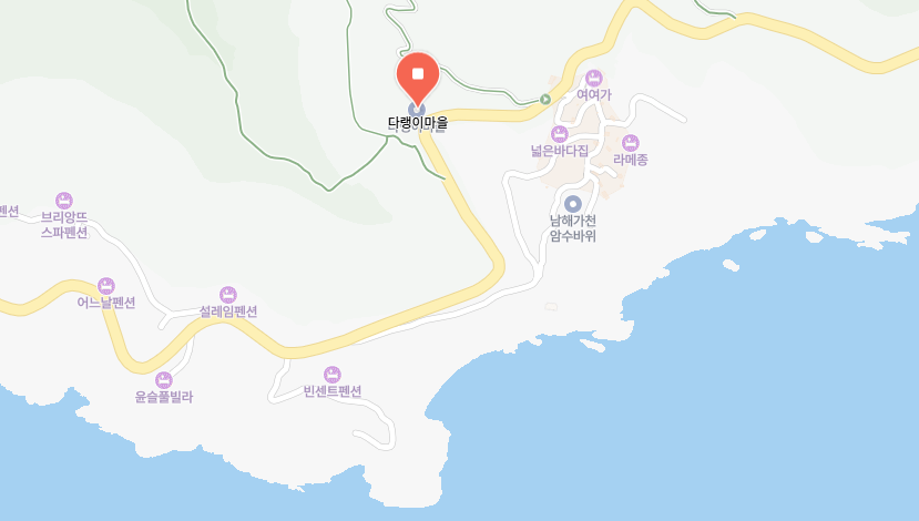 다랭이마을 위치 지도 캡처 사진