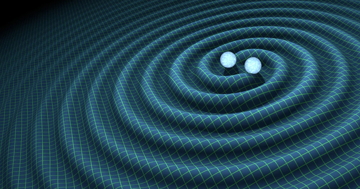 중력파에 대해 설명하는 사진