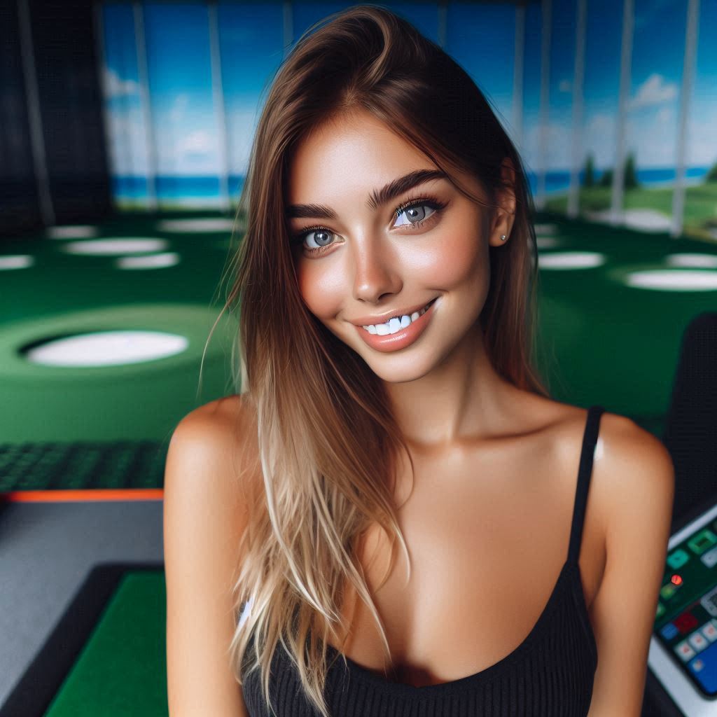 스크린골프장 배경