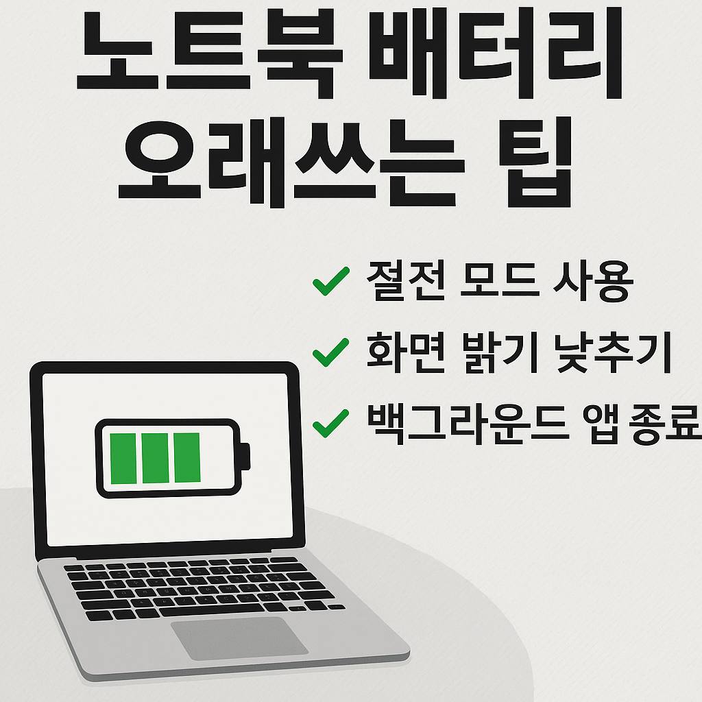 [노트북 배터리] 이렇게 쓰면 수명 반토막 납니다!