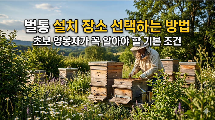 벌통 설치 장소 선택하는 방법