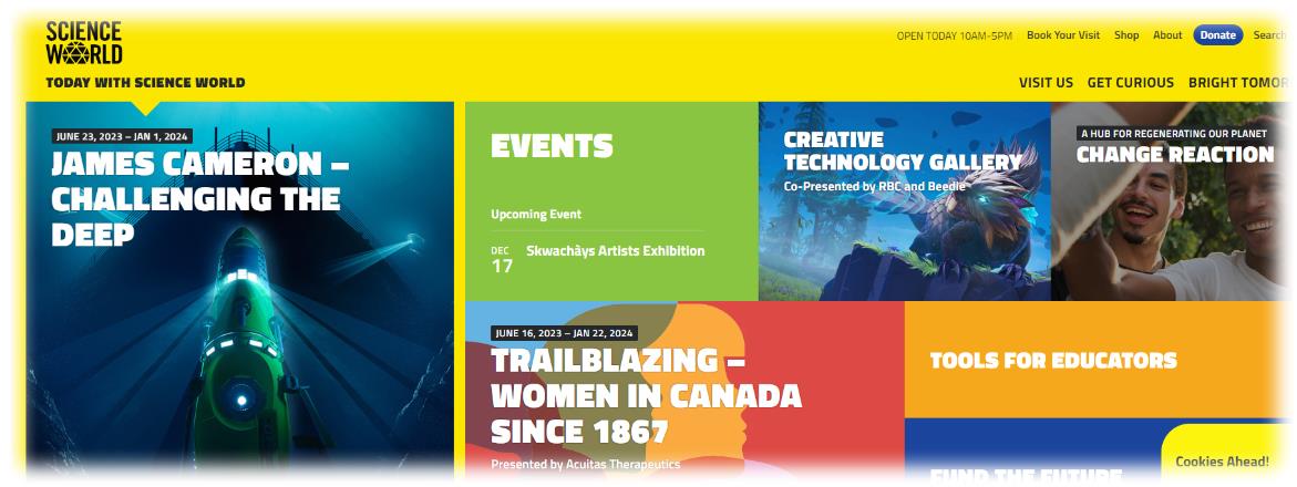 밴쿠버 과학 월드 (Science World) (홈페이지) 캐나다 벤쿠버 여행 가볼만한 곳