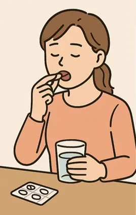 장염 증상 체크 포스터