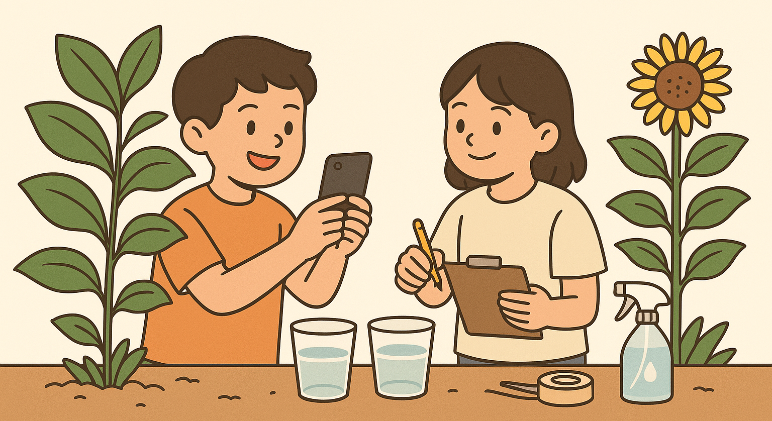 우리 집 화단이 실험실! 광합성 관찰 준비하기