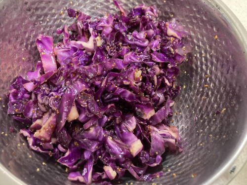 초간단 적양배추라페 만들기(양배추요리 레시피)