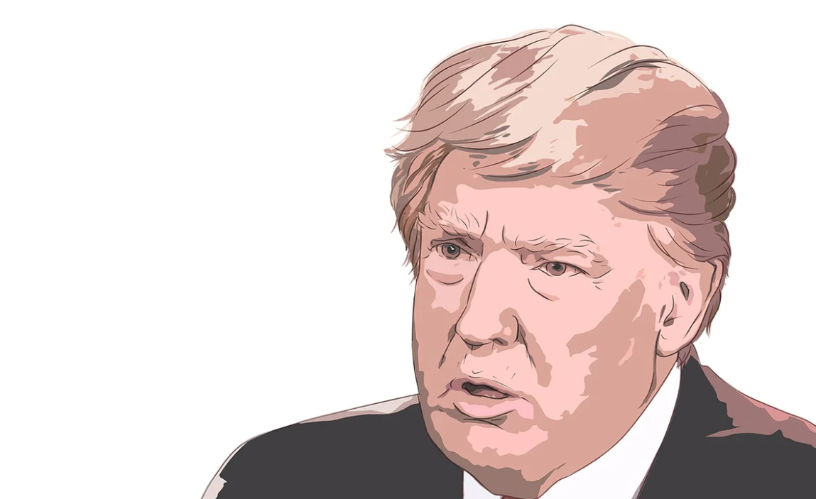 트럼프 얼굴 그림