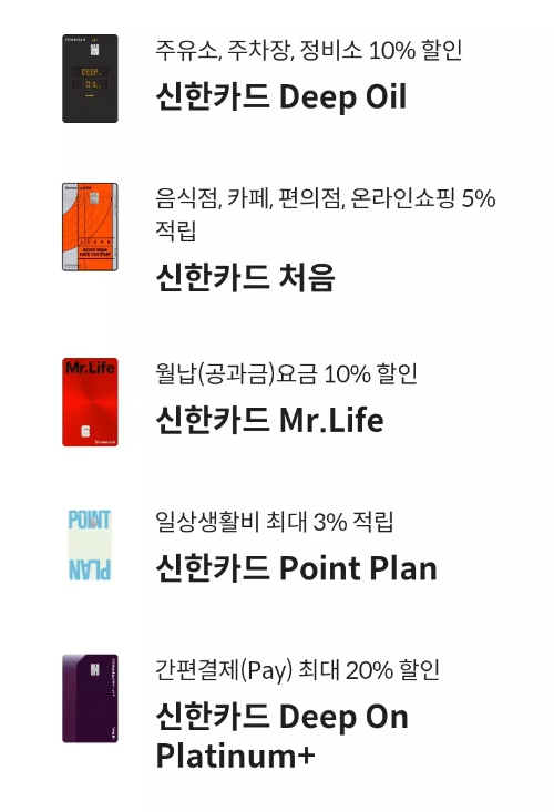 2024년+7월+신용카드+신한+신규혜택+대상카드