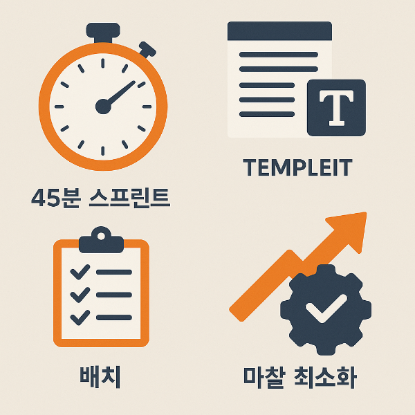 생산 루틴 사진