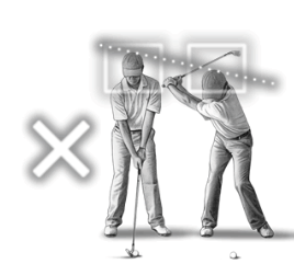 잘못된 백스윙 자세