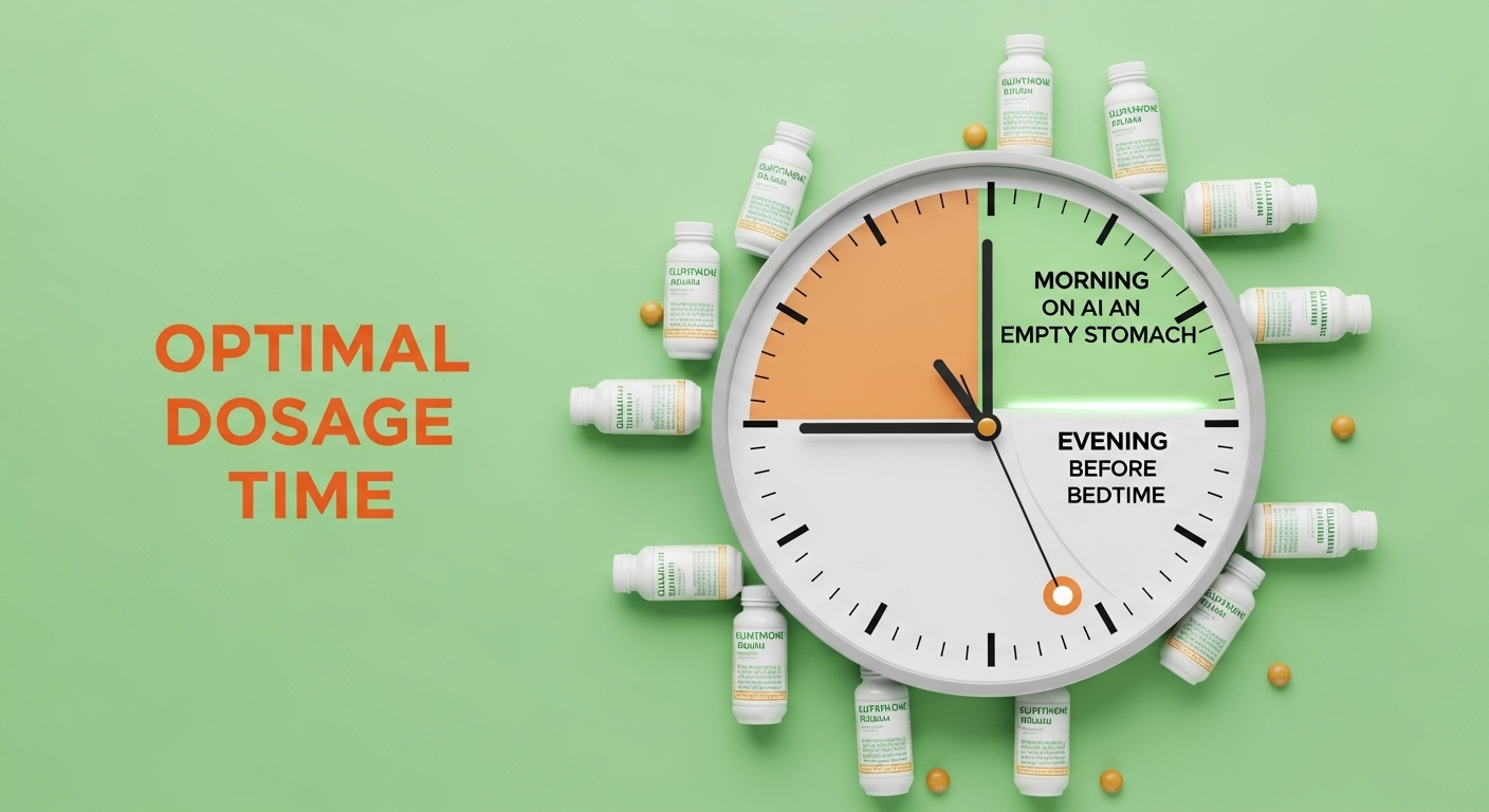 글루타치온 먹는시간: 효과 극대화 복용 타이밍은?