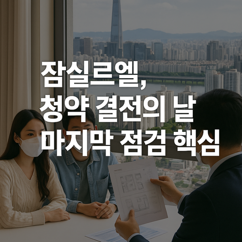 잠실르엘 결전의 날 마지막 점검, 45타입에 몰릴까?