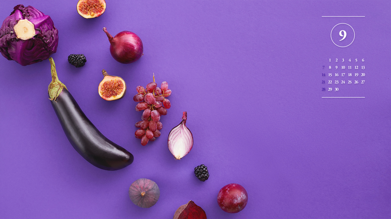 02 가지와 포도 A - 2025년9월 노트북배경화면