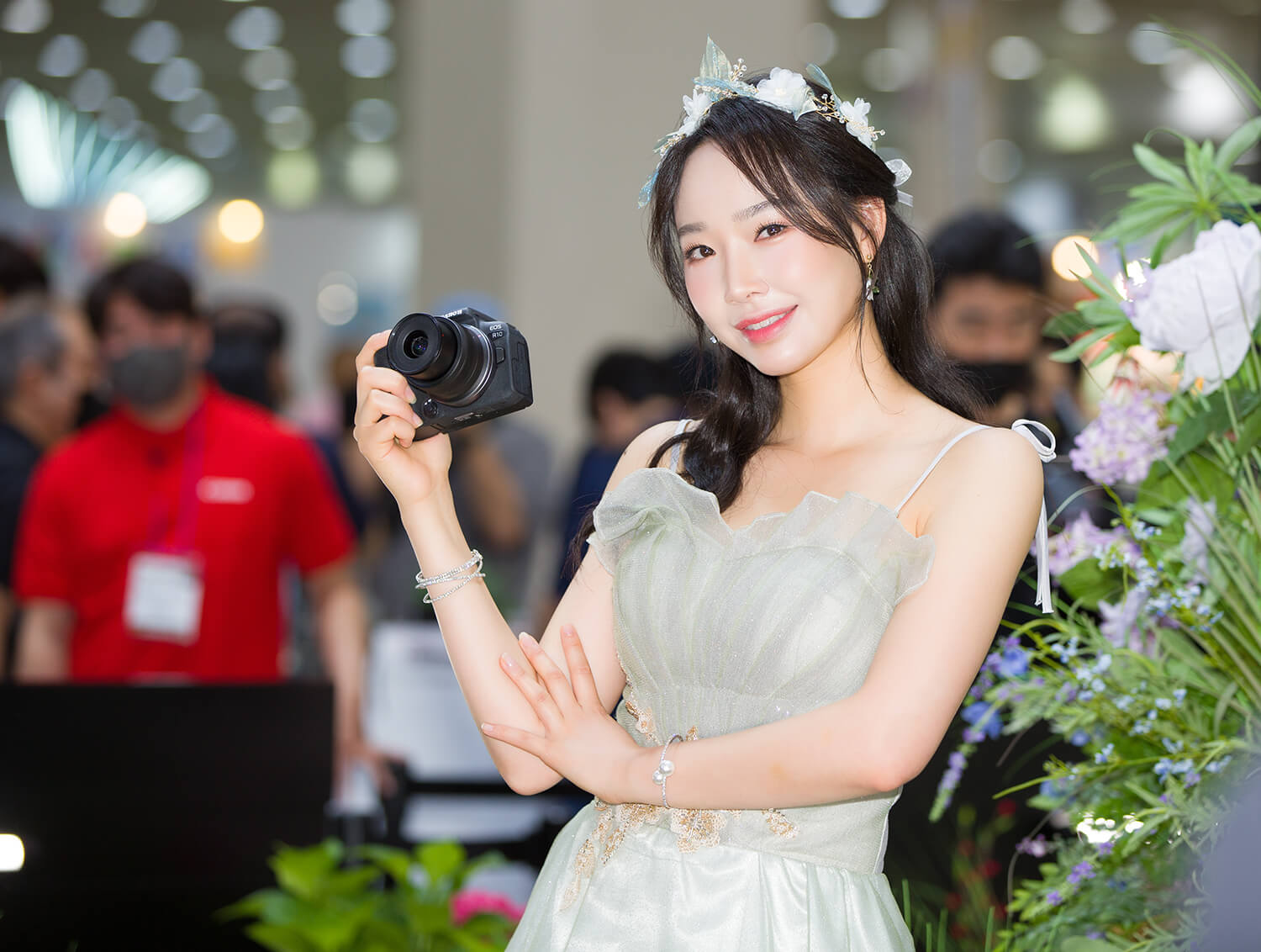 P&I 2022 캐논 부스 모델 김다나4