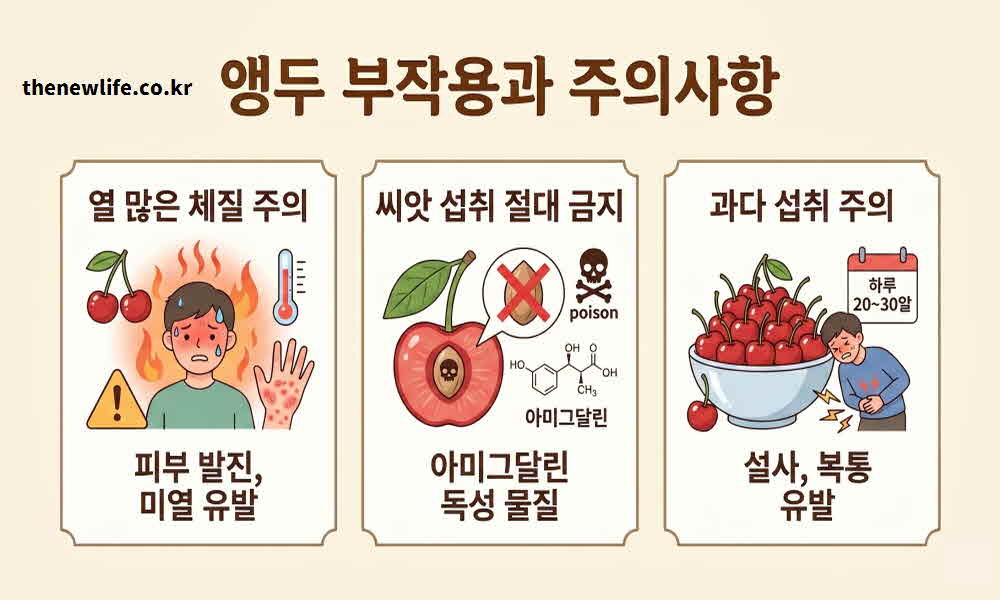 앵두 효능 부작용 주의사항