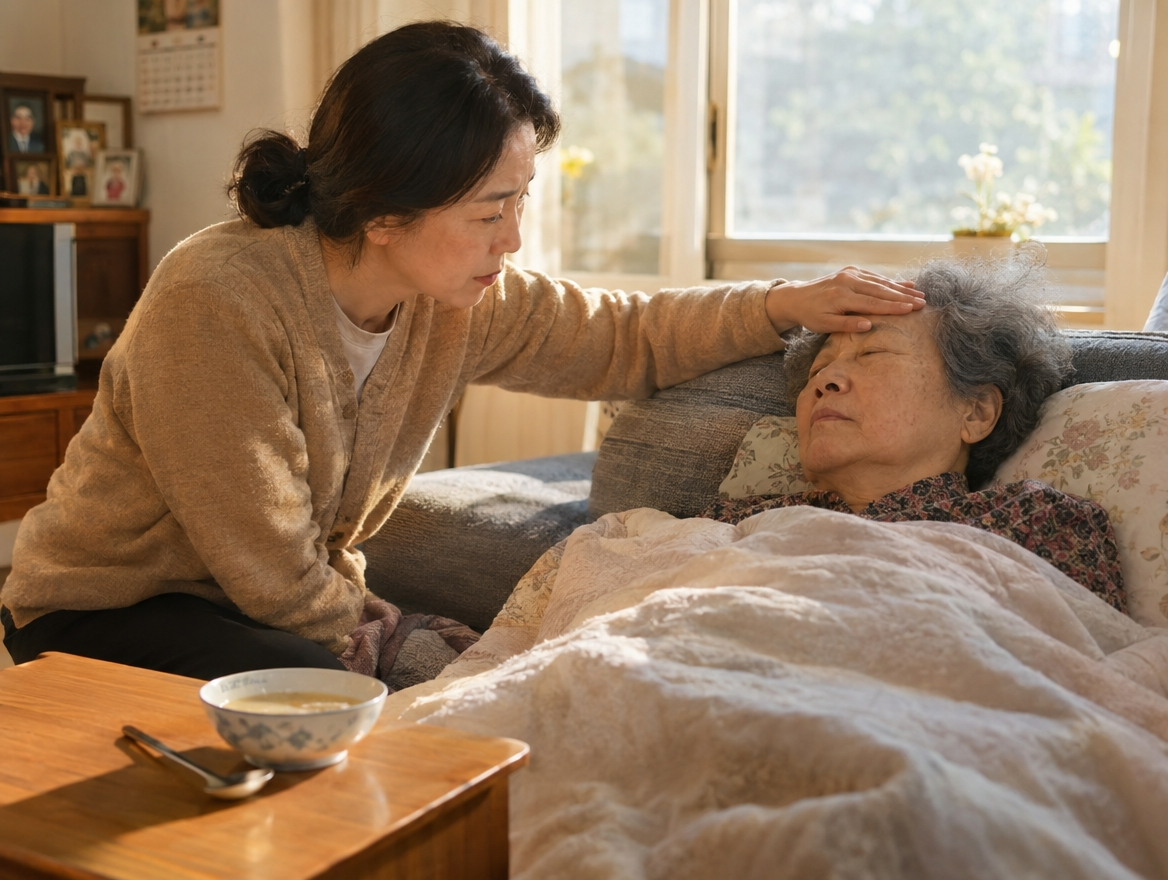 어르신 폐렴 초기 증상 미열 식욕 저하