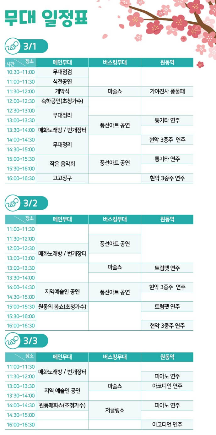 2025 원동 매화축제 행사
