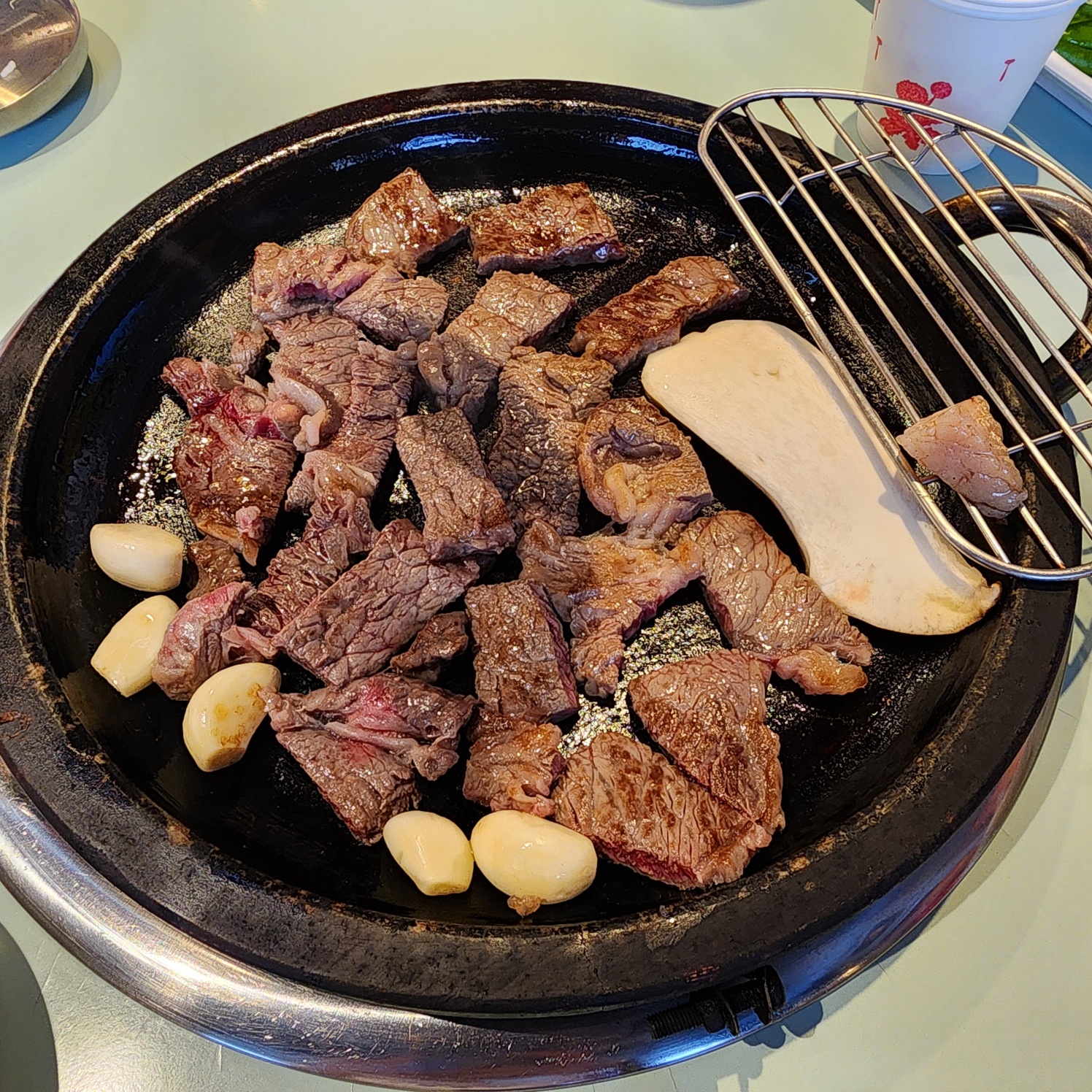 꾸석지돌판한우9