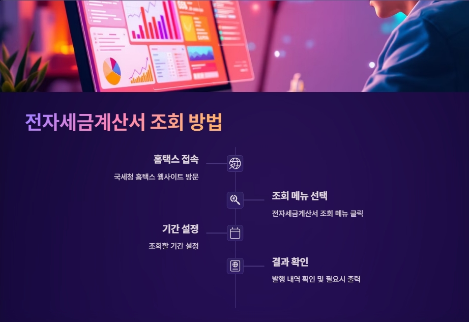 전자세금계산서 조회 방법