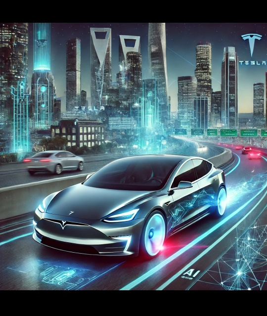 테슬라 자동차 이미지.